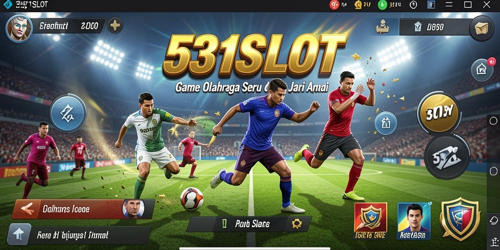Tangkapan layar gameplay 531SLOT menampilkan aksi olahraga yang mendebarkan.
