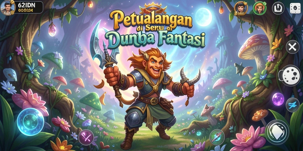 Tampilan gameplay dari 62IDN yang menakjubkan dan menantang.