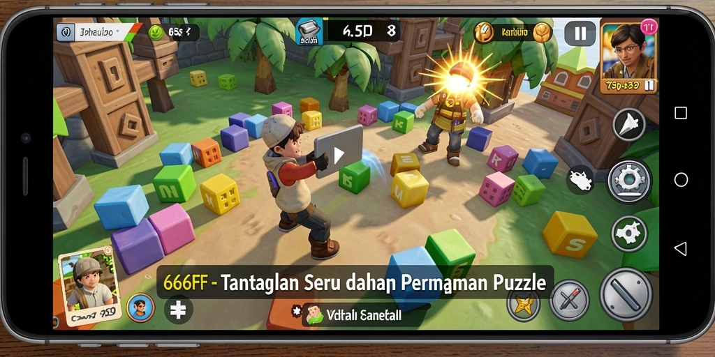 Screenshot menampilkan gameplay menantang dari 666FF.
