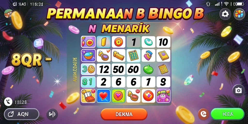 Tampilan gameplay Bingo yang mengasyikkan dan interaktif.
