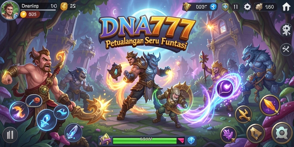 Tampilan gameplay seru dan menantang dalam DNA777 yang penuh petualangan.