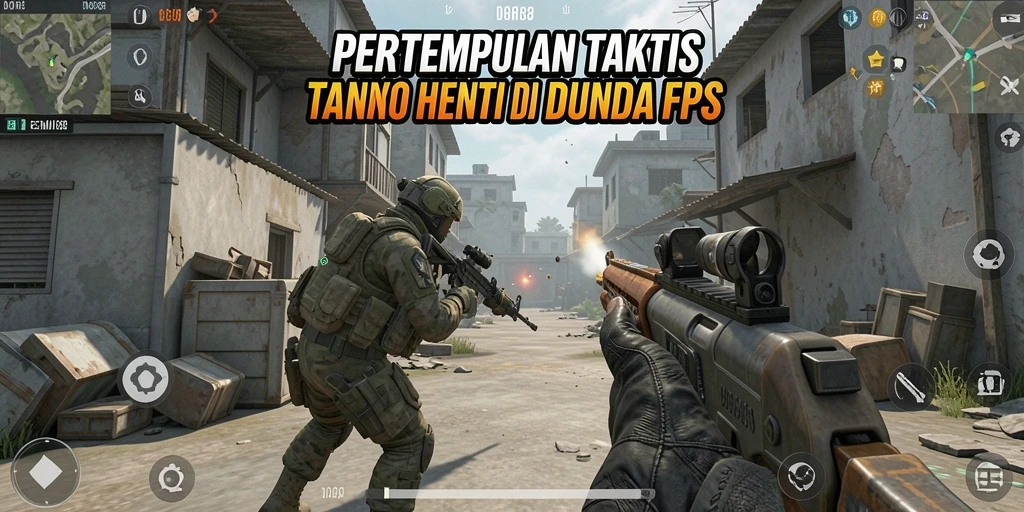 Tangkapan layar utama DOREMI88 menunjukkan aksi intens dalam gameplay FPS.