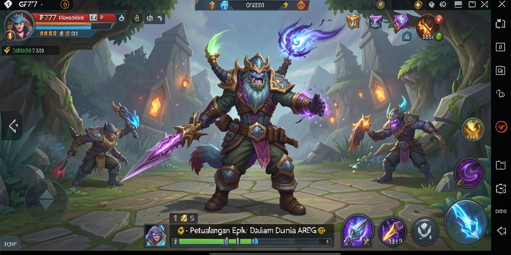 Tampilan menarik dari gameplay ARPG GF777 yang mendebarkan.