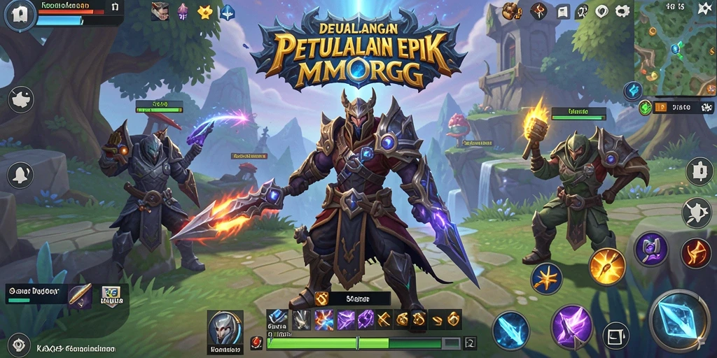 Tampilan gameplay KAKRP yang menakjubkan dalam pertempuran MMORPG.