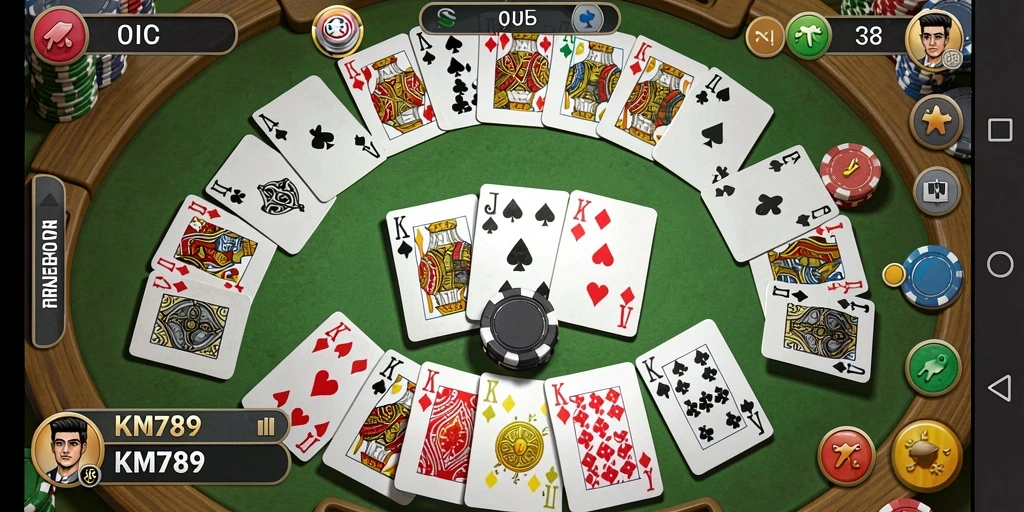 Gameplay seru Gaple KM789 dalam aksi multiplayer.