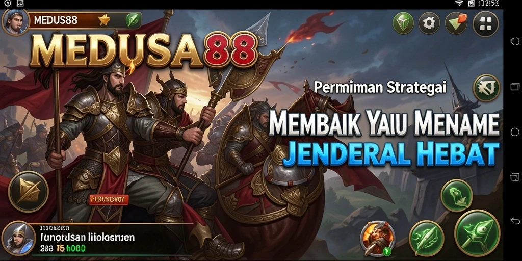 Tangkapan layar menampilkan momen strategis dalam pertempuran MEDUSA88.
