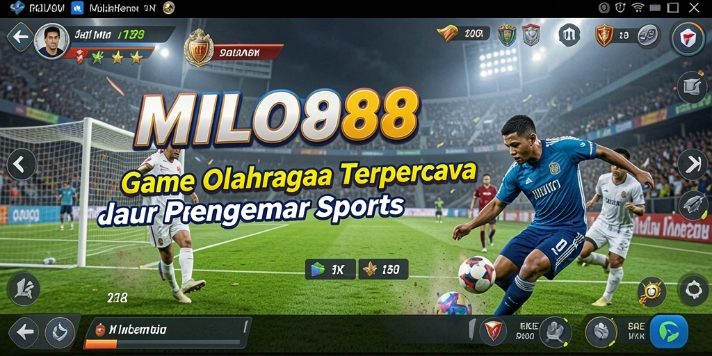 Tampilan gameplay <strong>MILO88</strong> yang penuh aksi dengan berbagai cabang olahraga.