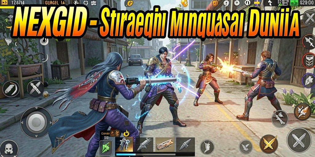 Screenshot gameplay NEXGID menunjukkan aksi penuh strategi.