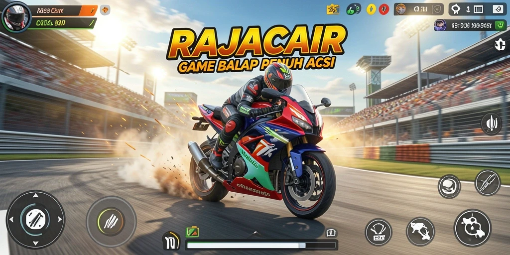 Gameplay seru balap motor dengan grafik menakjubkan.