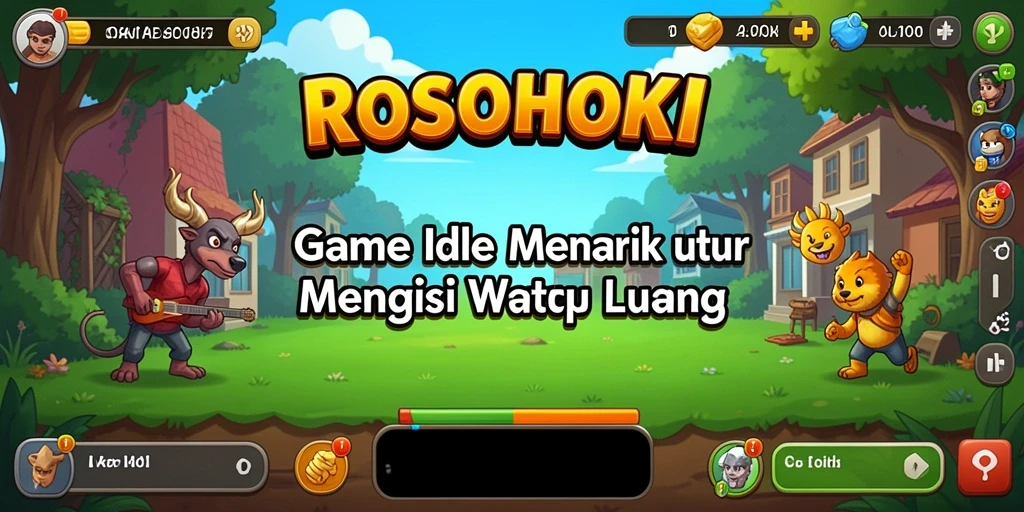 Tangkapan layar ROSOHOKI menunjukkan gameplay Idle yang seru dan menarik.