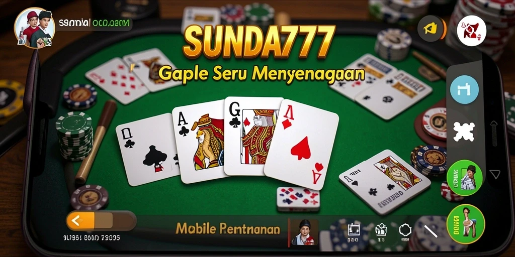 Tampilan gameplay Gaple yang seru dan penuh strategi.