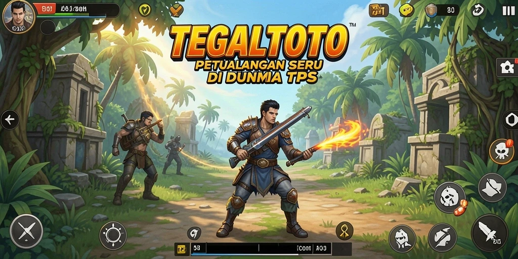 Screenshot utama TEGALTOTO menampilkan aksi seru dalam gameplay TPS.