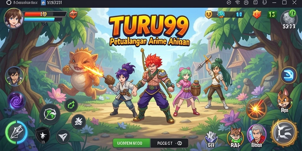 Tangkapan layar TURU99 menampilkan aksi seru dalam dunia Anime.